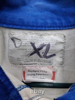 Combinaison de pilote NASCAR Richard Petty pour hommes XL Expérience de conduite Disney Vintage