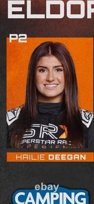 Combinaison ignifugée médiatique Hailie Deegan 2023 avec sac, combinaison de course NASCAR SRX assortie