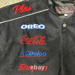 Conception JH Veste Dale Earnhardt Sr. Homme XL NASCAR Racing Vintage à Boutons-pression