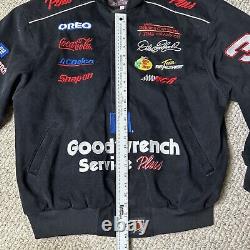 Conception JH Veste Dale Earnhardt Sr. Homme XL NASCAR Racing Vintage à Boutons-pression