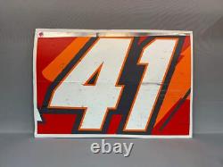 Connor Mosack #41 Panneau de porte Nascar Bristol Crazy Al's Wines