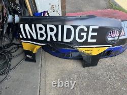 Corey LaJoie #7 2024 Iowa Hawkeyes Nascar Race Used Quarter Panel #7037	<br/> 
  	<br/>Corey LaJoie #7 2024 Iowa Hawkeyes Nascar Panneau de quart arrière utilisé en course #7037