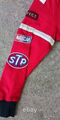 Costume de course vintage des pilotes NASCAR de la marque Glad et casque