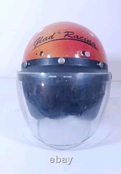 Costume de course vintage des pilotes NASCAR de la marque Glad et casque