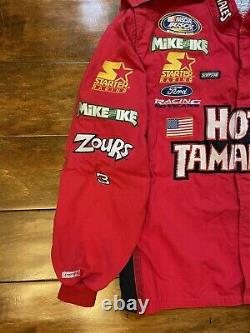 Course Utilisé Elton Sawyer #98 Hot Tamales Racing Pit Crew Fire Jacket/pant Nascar