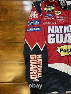 Course Utilisé Greg Biffle #16 National Guard Racing Pit Crew Fire Jacket Nascar Rare