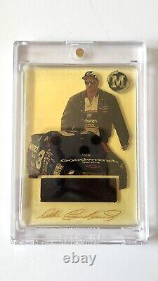 Dale Earnhardt 1996 PASSAGE DE PRESSE M-Force Vault 1ère carte en métal de feuille utilisée lors de la course No#