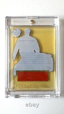 Dale Earnhardt 1996 PASSAGE DE PRESSE M-Force Vault 1ère carte en métal de feuille utilisée lors de la course No#