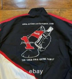 Dale Earnhardt Jr #1 Coca Cola Racing Jacket Youth Size XL Nascar Black White