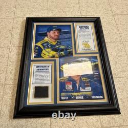 Dale Earnhardt Jr. 2010 Daytona Collage Encadré & Certificat d'Authenticité de Pneus Utilisés en Course rare et difficile à trouver
