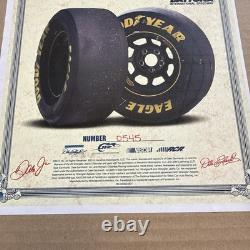 Dale Earnhardt Jr. 2010 Daytona Collage Encadré & Certificat d'Authenticité de Pneus Utilisés en Course rare et difficile à trouver