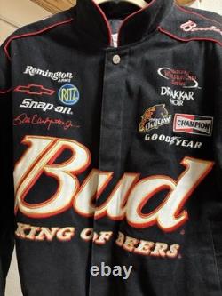 Dale Earnhardt Jr #8 Veste de Course Chase Authentics Nascar Bud Weiser Homme Petit