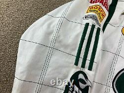 Dale Earnhardt Jr Amp Energy Jacket Racing Chase M Nascar White Green Coat