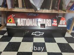Dale Earnhardt Jr Autographed National Guard Nascar Race Used Sheet Metal Bumper