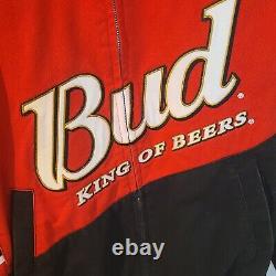 Dale Earnhardt Jr Nascar Budweiser Chase Authentics Bud Racing Jacket Medium