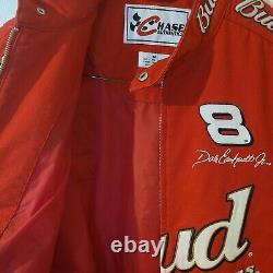 Dale Earnhardt Jr Nascar Budweiser Chase Authentics Bud Racing Jacket Medium