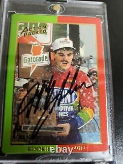 Dale Earnhardt Sr Autographié 1994 Action Packed Jeff Gordon Signé Jsa Cards