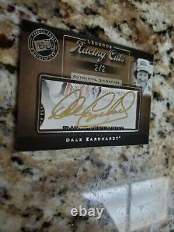 Dale Earnhardt Sr Autographié 2007 Press Pass Signed Legends Racing Cut Card 2/2