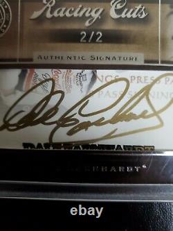 Dale Earnhardt Sr Autographié 2007 Press Pass Signed Legends Racing Cut Card 2/2