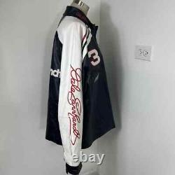 Dale Earnhardt Sr Veste de Course Wilson Leather Chase Authentics #3 NASCAR Grande
