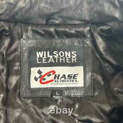 Dale Earnhardt Sr Veste de Course Wilson Leather Chase Authentics #3 NASCAR Grande