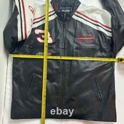 Dale Earnhardt Sr Veste de Course Wilson Leather Chase Authentics #3 NASCAR Grande