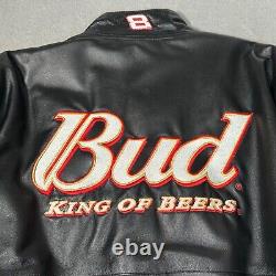 Dale Earnhardt Veste en cuir de course sportive Budweiser Nascar Bomber Sweater Sm