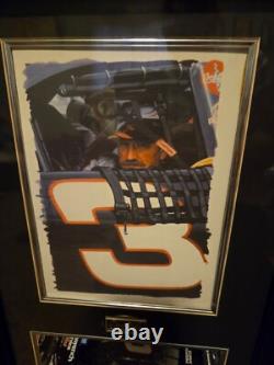 Dale Earnhardt l'Intimidateur avec photo et voiture dans un format de 15,5 x 23 x 4