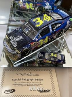 David Gilliland#34 HOH/Stephen Siller 2011 Fusion Signé 1/24 Colorchrome & 1/64