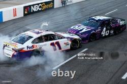 Denny Hamlin 2021 Martinsville Combat Panneau de Contingence #11 Tôle de Course Utilisée