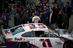 Denny Hamlin 2021 Martinsville Combat Panneau de Contingence #11 Tôle de Course Utilisée