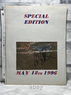 Édition spéciale de la signature de Dale Earnhardt - Affiche rare du 18 mai 1996