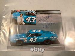 Elliott Sadler et Petty Signé 2010 Hunt Brothers Cot Diecast Personnalisé et Carte