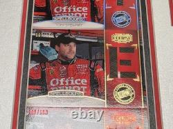 Ensemble complet de cartes de pneus utilisés lors de la course Spellbound 2011 de Tony Stewart SHR NASCAR