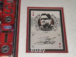 Ensemble complet de cartes de pneus utilisés lors de la course Spellbound 2011 de Tony Stewart SHR NASCAR