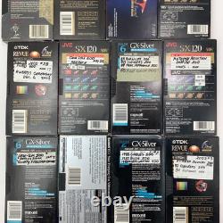 Ensemble de 13 VHS de courses de voitures de stock NASCAR vintage diffusées à la télévision 2000, 2001, 2002 et plus.