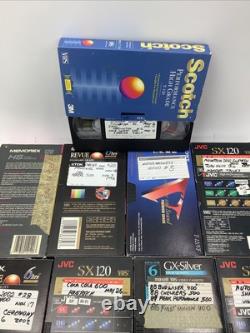 Ensemble de 13 VHS de courses de voitures de stock NASCAR vintage diffusées à la télévision 2000, 2001, 2002 et plus.