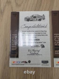 Ensemble de housses de voiture utilisées Spellbound de Kyle Busch 2010 JGR NASCAR
