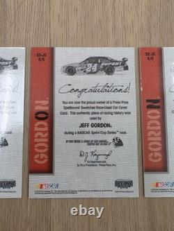 Ensemble de housses de voiture utilisées lors de la course Spellbound 2010 de Jeff Gordon Hendrick NASCAR