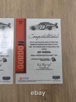 Ensemble de housses de voiture utilisées lors de la course Spellbound 2010 de Jeff Gordon Hendrick NASCAR