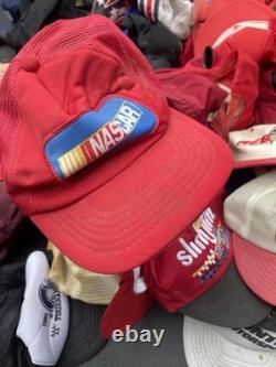 Ensemble de plus de 150 casquettes vintage NASCAR/automobile, conditions variées AUTRES STYLES ÉGALEMENT