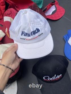Ensemble de plus de 150 casquettes vintage NASCAR/automobile, conditions variées AUTRES STYLES ÉGALEMENT