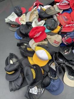 Ensemble de plus de 150 casquettes vintage NASCAR/automobile, conditions variées AUTRES STYLES ÉGALEMENT