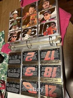 Fans de Course Lot de 207 Cartes de Course NASCAR en Excellent État dans un Dossier
