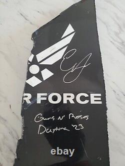 Guns n Roses 2023 Daytona 500 Erik Jones Feuille de tôle authentifiée NASCAR COA Slash