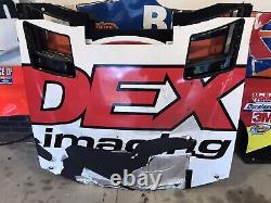 Harrison Burton #20 Dex Imaging Nascar Race De Feuille De Métal D'occasion Toyota Supra Hood