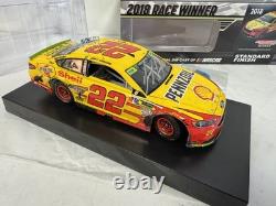 JOEY LOGANO Signé #22 SHELL PENNZOIL Victoire de Martinsville 2018 Fusion 1/409 MINT
