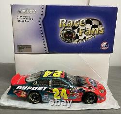 Jeff Gordon 2005 Color Chrome #24 Victoire de la course Daytona Dupont Méga Rare Signée