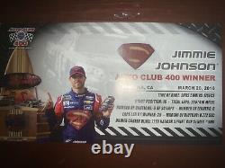 Jimmie Johnson 1 24 Lowe's Superman 2016 Ss Autographié Fontana Raced Version