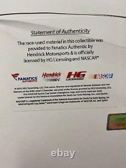 Jimmie Johnson Nascar Cup Series Race Utilisé Signé Fanatics Limited